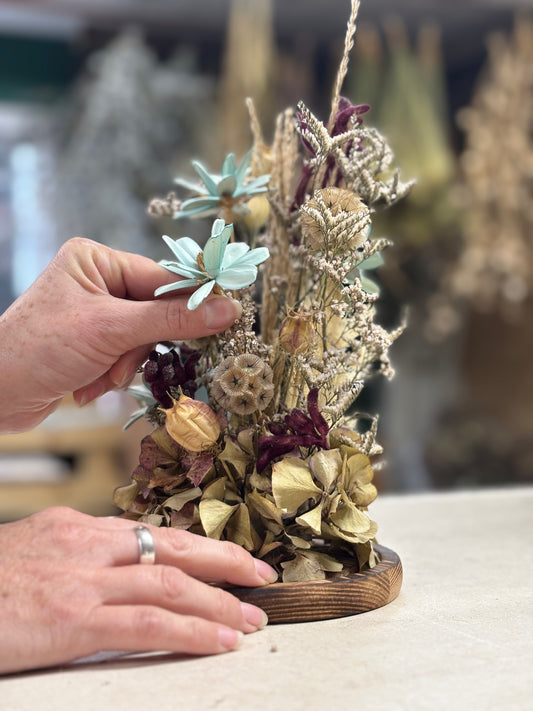 Dried floral dome Workshop  Saturday 15th november 2025